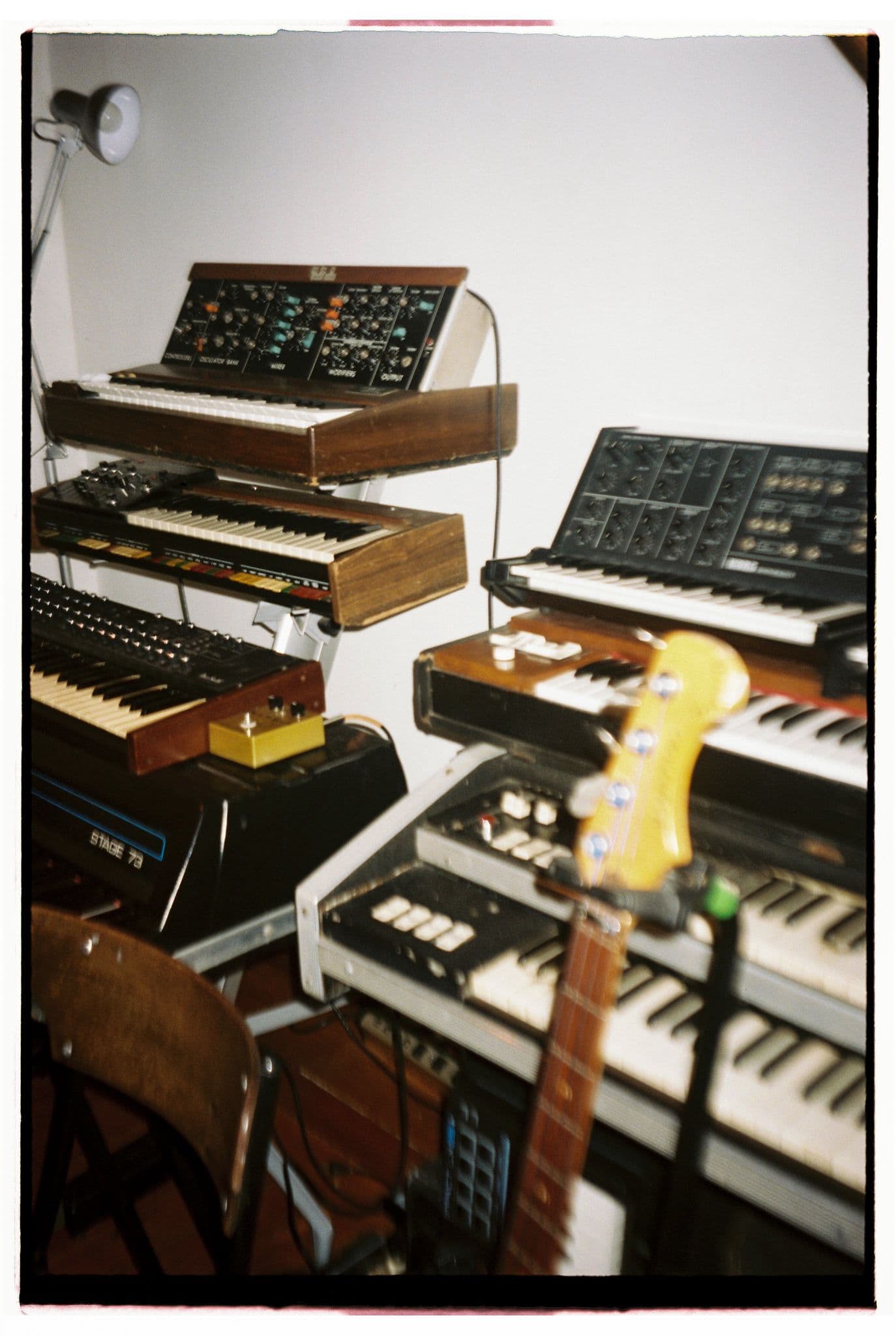 Synthesizers and bass guitar